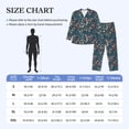 thumbnail image 4 of Fotbe berry Nuts Leaf Pattern Long Sleeve Pajama Set for Men,Sleepwear Set,2-piece Loungewear Set,Soft PJs Comfy Nightwear with Pockets-X-Large, 4 of 7