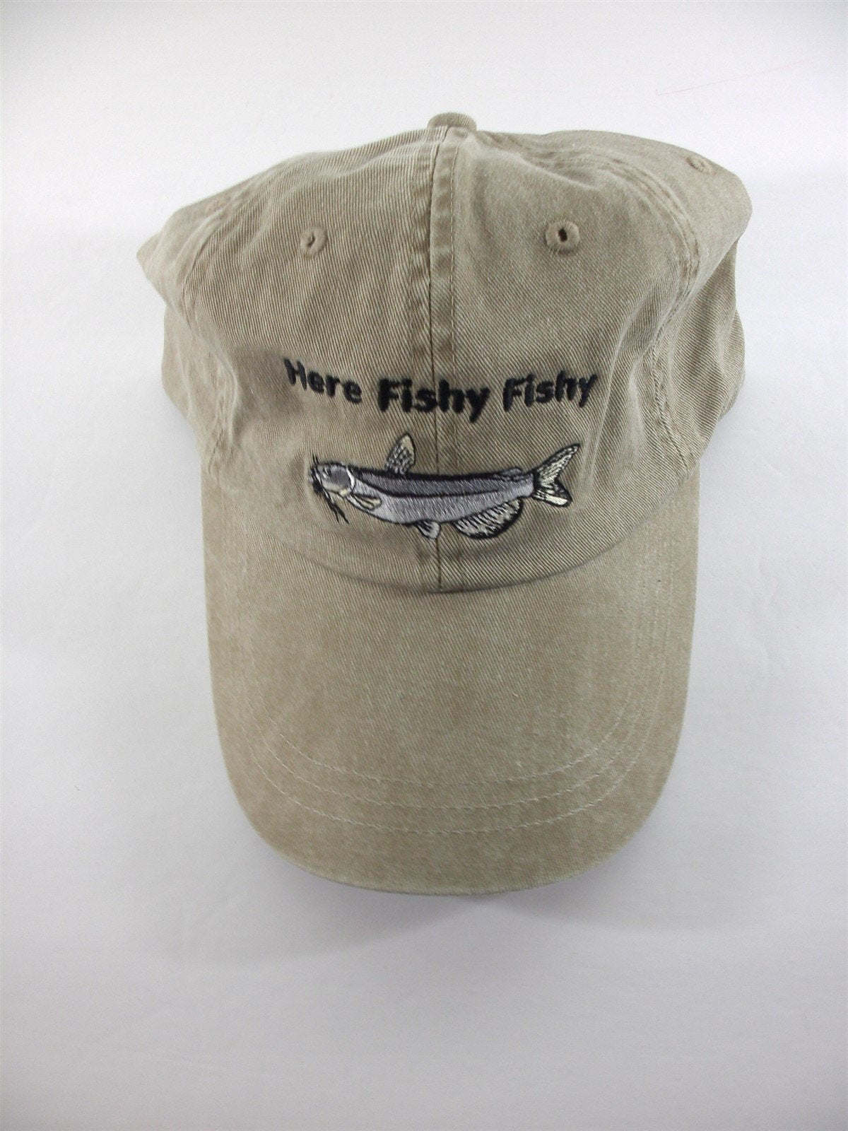 Here Fishy Fishy Fishy Hat Funny Outdoor Fishing Lovers Cap