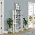 thumbnail image 6 of Ada Home Decor Sanborn Multiple Tier Open Shelf Modern Bookcase, White, 6 of 7