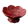 thumbnail image 3 of QSTDGVPW Ceramic Fruit Bowl Specialty Plates Multiuse with Drainer for Home Countetop Red, 3 of 9