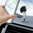 thumbnail image 6 of 2 Pack Magnetic Phone Holders for Your Car, Magnetic Car Phone Holder, iPhone Magnetic Car Mount for Cell Phone, 360° Rotation Universal Dash Car Phone Holder Mount, Silver, 6 of 8