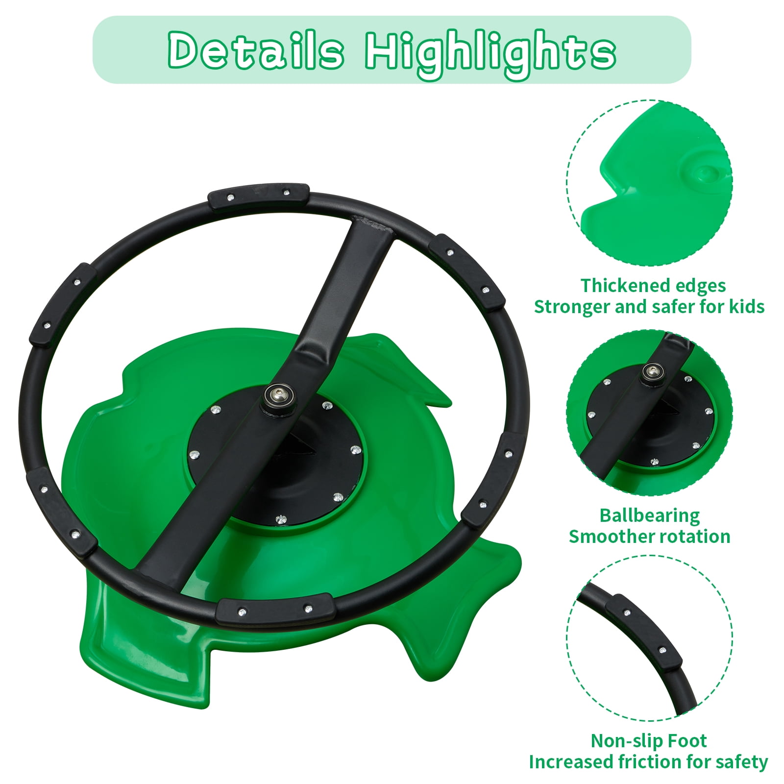 Sensory Spinning Chair for Kids with Autism & ADHD, Swivel Chair for Indoor/Outdoor Use, Sit and Spin Toys, Fish-Shaped Sensory Chairs for Autistic Children, Training Body Coordination