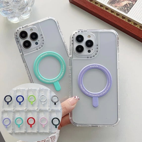 For iPhone 14 Pro Max Phone case,Shockproof Clear Magsafe Slim PC+TPU Phone Cover