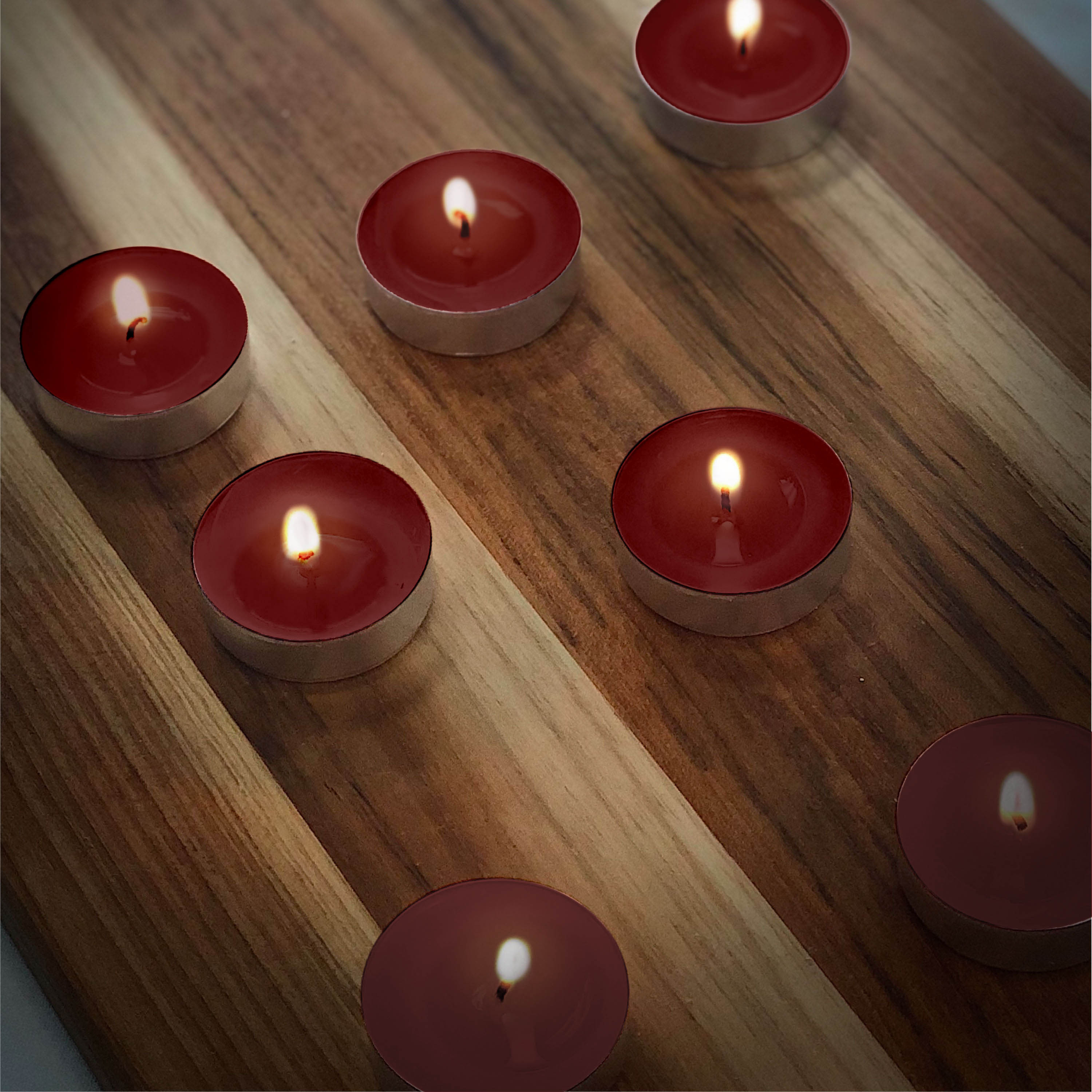 Mainstays Warm Apple Pie Scented Indoor/Outdoor Tealight Candles, 50 Count