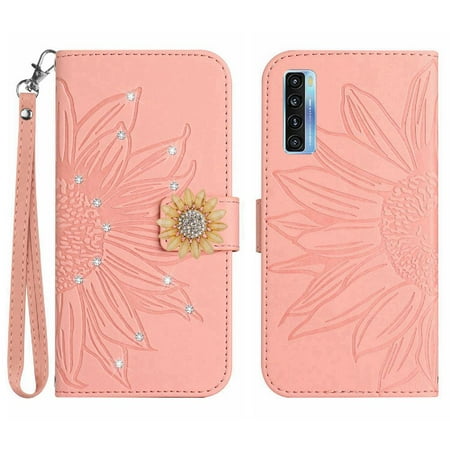 Case for TCL 20S/20 5G Phone Cover PU Leather Flip Cover Shockproof TPU Shell Flip Wallet Credit Card Card Holder