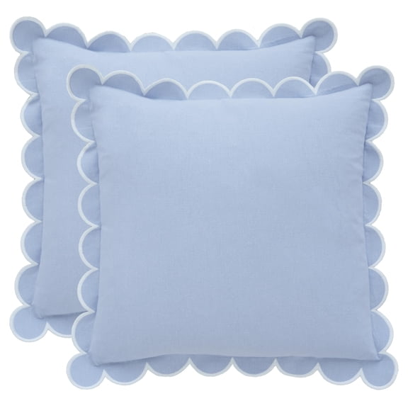 Fundas para cojines BEBE BASK 46 x 46 cm azul, algodón, set de 2
