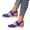 Blue, variant on Orthopedic Sandals With Arch Support for Women Wedge, Summer Casual Closed Toe , Low Heel Sandals Dressy Comfortable Walking Ankle Strap Wide Width Sandal