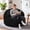 Chevron Black, variant on Fulsmile Giant Bean Bag Chair for Adults, Memory Foam Filled Large Beanbag Chair,Plush Brown Oversize