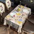 thumbnail image 4 of Pioneer Flower Floral Print Pattern Rectangle Tablecloth 60"x120",Waterproof Polyester Rectangle Table Cloth, Wipeable Spillproof Polyester Tablecloth for Dining, Camping, Indoor and Outdoor, 4 of 6