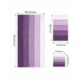 thumbnail image 4 of Purple Ombre Towel Set of 3, Soft Microfiber Bath Towels, Hand Towel, Washcloths, Farmhouse Vintage Wooden Striped Quick-Dry Absorbent Towels for Bathroom Kitchen Hotel Beach Gym Spa, 4 of 7