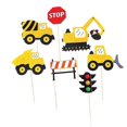 thumbnail image 1 of 28pcs Car Excavator Model Cake Toppers Cartoon Cupcake Decoration Cake Picks Fruit Toppers For Birthday Party Baby Shower Mixed Pattern GuanGuan, 1 of 4
