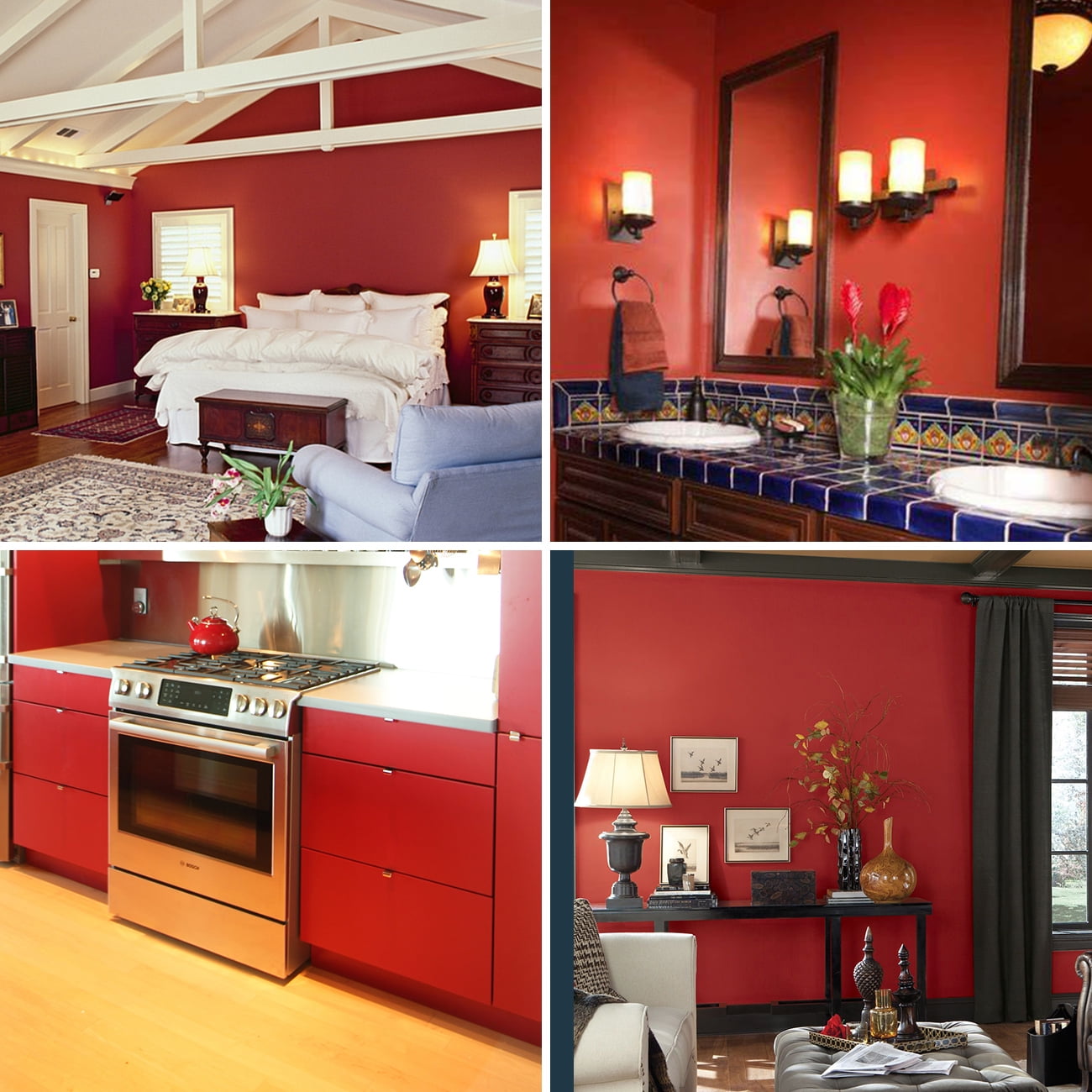 Ababoorty Red Contact Paper for Cabinets 80"X15.8" Red Wall Paper Roll for Bedroom Self Adhesive Removable Peel and Stick Vinyl Wallpaper Decorative Bathroom Walls Locker Countertops Waterproof…