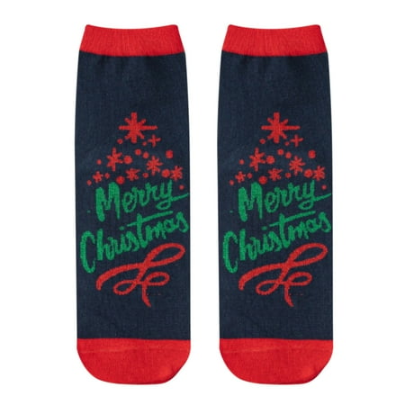 

kpoplk Womens Christmas Socks Womens Christmas Stockings To Keep Warm Sock Lightweight Cotton Socks Christmas Socks For Women(NY2)