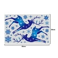 thumbnail image 2 of Etiqueta engomada azul del alce del copo de nieve de la Navidad para el partido Etiqueta engomada desprendible de la decoración de la ventana de cristal de la Navidad, 2 of 5