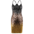 thumbnail image 5 of PrettyGuide Womens Sexy Sparkly Sequin Party Club Dress Adjustable Spaghetti Strap Shimmer Bodycon Mini Dress, 5 of 7