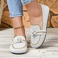 thumbnail image 5 of Wowcloth Woman's Casual Slip-On Flats, Bow Detail with Two-Tone Round Toe, Fashionable and Comfortable Flat Shoes for Daily Wear and Leisure, 5 of 9
