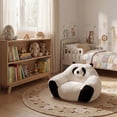 thumbnail image 2 of FFH Bean Bag Chair, Panda-Shaped Lazy Sofa Chair for Teens and Adults, Faux Fur, Suitable for Bedroom, Living Room, Playroom, 2 of 3
