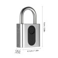 thumbnail image 4 of USB recargable inteligente sin llave bloqueo de huellas dactilares IP65 impermeable antirrobo seguridad candado puerta equipaje mochila, 4 of 8