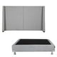 thumbnail image 1 of Box Base Cama Matrimonial + Cabecera Milan Plata, 1 of 8