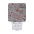 thumbnail image 5 of Yayeee LED Night Light for The Home Plug in With Light Sensors 2 Pack, Pink Christmas Snowman, 5 of 6