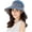 Dark Blue, variant on Womens Garden Hat, Both Sides wear, Foldable Wide Brim UPF 50+, pefect for Women Fishing Hiking