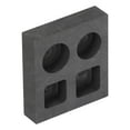 thumbnail image 4 of Graphite Mold Thermal Conductivity 2000℃ High Temperature Resistant 4 Holes Combination Ingot Molds for Metal Casting, 4 of 14