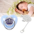 thumbnail image 4 of Chupete Para Bebé, Chupete Infantil de Silicona Ultrasuave Portátil Con Clip de Cadena Tamamo M, 4 of 7