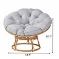 Better Homes & Gardens Papasan Chair, Grey Linen
