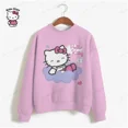 thumbnail image 2 of Sudadera con capucha de moda para mujer, ropa de calle, sudadera de otoño e invierno de manga larga, suéter con capucha Harajuku, sudadera de dibujos animados de HELLO KITTY para mujer, 2 of 5