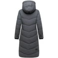 thumbnail image 3 of Marikoo Women's Knee-Length Quilted Winter Jacket with Hood - Benikoo, 3 of 8