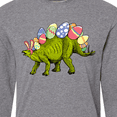 thumbnail image 4 of Inktastic Easter Bunny Stegosaurus with Eggs and Pink Ears Long Sleeve T-Shirt, 4 of 5