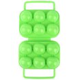 thumbnail image 3 of Bandeja organizadora de huevos de color verde con asa y capacidad para 6 huevos, 3 of 8