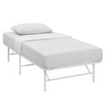 thumbnail image 3 of Modway Horizon Stainless Steel Twin Metal Bed Frame in White, 3 of 8