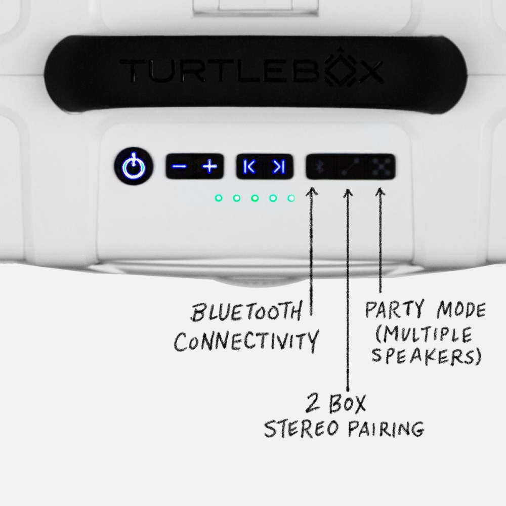 Turtlebox Grande Speaker, White