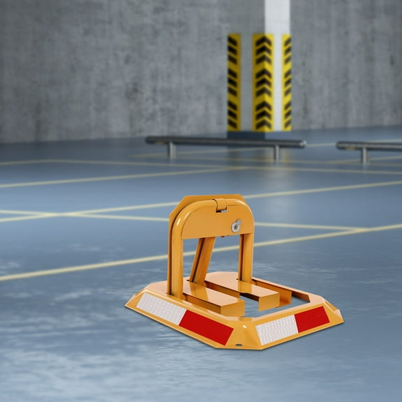 Manual Parking Space Lock Octagona Lock Folding Car Parking Lock W/3* Keys