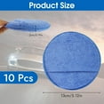 thumbnail image 2 of 10 Pack Wax Applicator Pads, Microfiber Applicator Pad with Finger Pocket, Foam Car Wax Applicator Pad for Car Cleaning and Polishing (Blue), 2 of 6