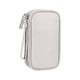 thumbnail image 1 of Organizador de viaje para dispositivos electrónicos, bolsa organizadora de viaje, bolsa de transporte multifuncional gris de 2 capas, 1 of 8