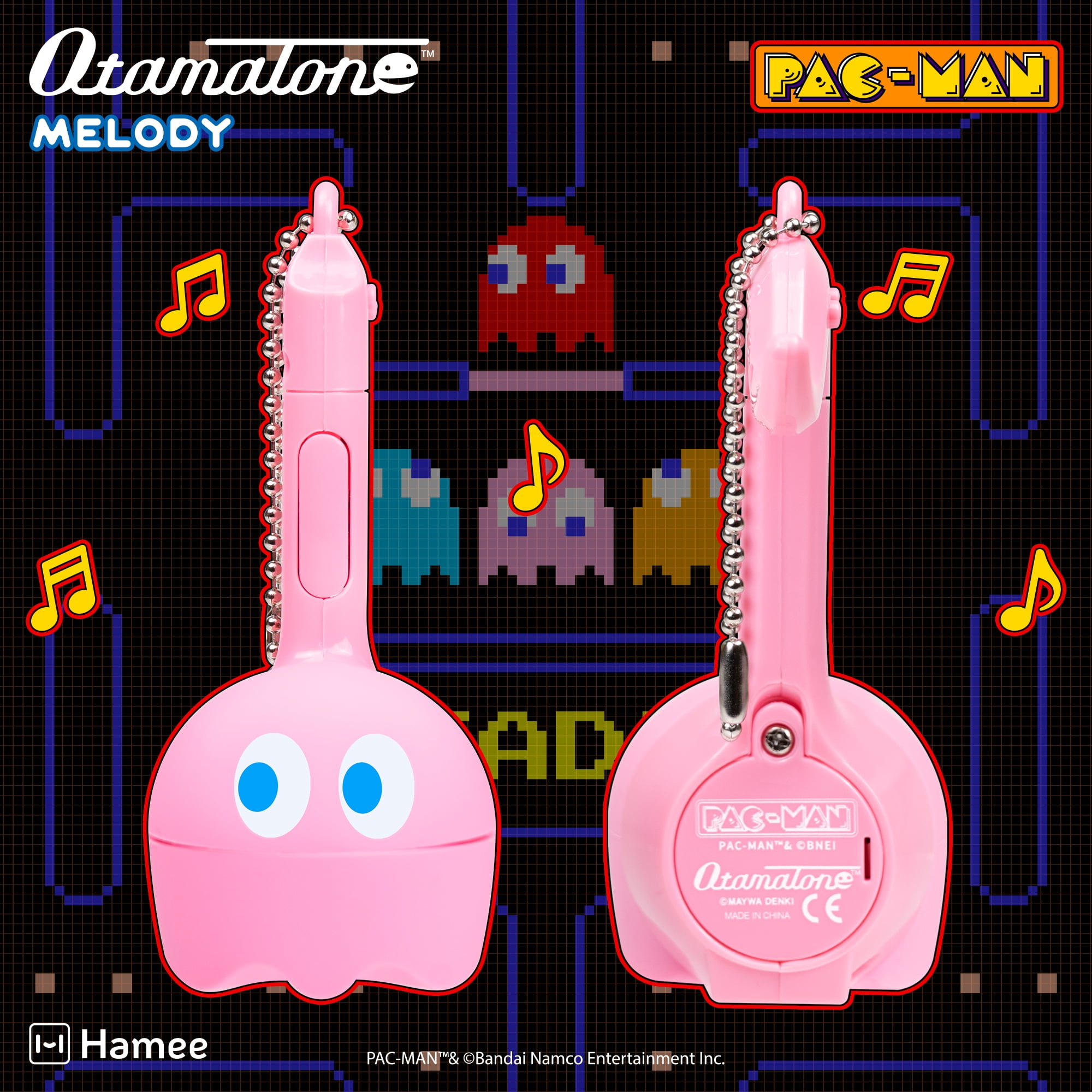 Otamatone Melody PAC-Man Electronic Portable Music Instrument / Synthesizer Toy from Japan by Maywa Denki (Officially Licensed) [English Instructions] - Pinky
