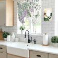 thumbnail image 5 of Spring Lavender Balloon Curtains for Windows, Bedroom Curtains 54 Inch Length, Garden Botanical Leaves Butterflies Tie Up Curtains Panels Thermal Insulated Bathroom Curtains Window 42"x54", 5 of 8