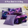 thumbnail image 3 of Bed in A Bag A Nice Night Galaxy Púrpura y Azul, 6 unidades, 3 of 7
