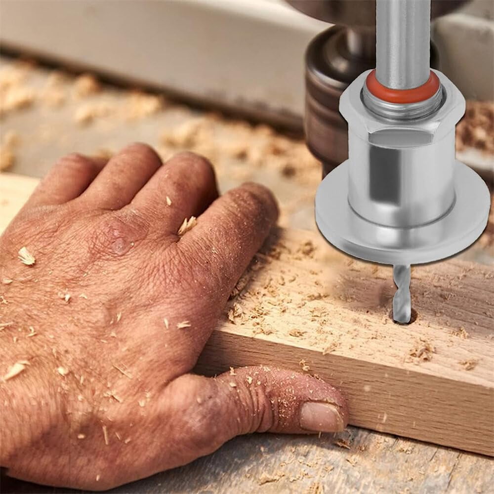 5PCS 8mm Shank Drill Bit Set with 2.8-4mm Adjustable Countersink and Limit Stop Alloy Head