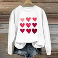 thumbnail image 2 of Valentine's Day Sweatshirt Women Cute Heart Graphic Pullover Tops Casual Loose Crewneck Sweatshirts, 2 of 4