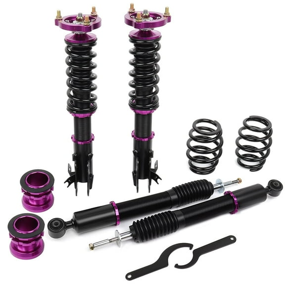 CCIYU Coilover Suspension Shock Absorbers Adjustable Coilovers Lowering Kit Fit for 2006 2007 2008 2009 2010 2011 for Honda Civic - Purple