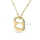 thumbnail image 4 of 2 piezas decoraciones decorativas de collar femenino exquisito puede tirar collares de colgantes de anillo, 4 of 4