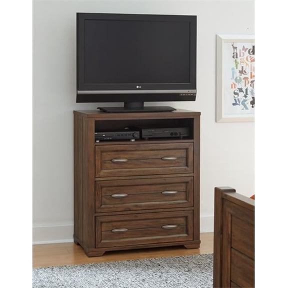 My Home Furnishings Logan- Driftwood 1301-413 Media Chest