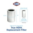 thumbnail image 7 of Clorox Large Room Air Purifier Replacement Filter, True HEPA Filtration, Compatible with Air Purifier Model 11010, up to 1,500 Sq. Ft. Capacity, (12010), 7 of 7