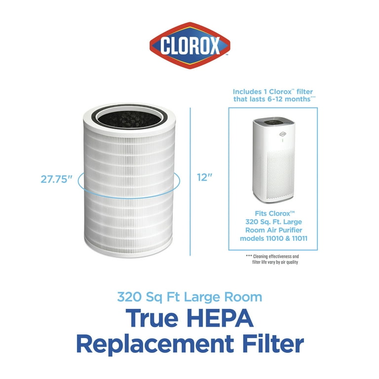 PUREBURG Replacement Filter Set For SMART Air S Purifier - 2 H13 HEPA + 2 Carbon Filters