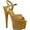 Gold Multi Glitter/Gold Multi Glitter Synthetic, variant on Women's Pleaser Adore 709-2G Ankle Strap Sandal