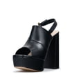 thumbnail image 3 of Tacones para Dama Tipo Sandalias Zapatillas Elegantes Davenia de Piel Negro, 3 of 5