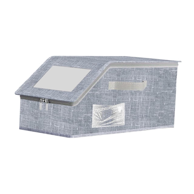 Organizador de gorras de béisbol, caja de almacenamiento para armario, ahorra espacio, regalos multifuncionales. Gris